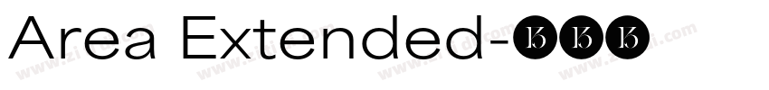 Area Extended字体转换